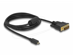 Delock Кабел micro HDMI мъжко към DVI-D мъжко, 2 m Delock Кабел micro HDMI мъжко към DVI-D мъжко, 2 m