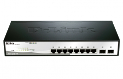 D-Link 10-Port Gigabit Smart Switch with 2 SFP ports