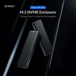 Orico външна кутия за диск Storage - Case - M.2 NVMe M-key 10 Gbps - M2PV-C3-BK-BP