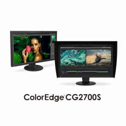 Монитор EIZO CG2700S 27", IPS Wide Gamut, 16:9, 2560x1440, HDR, 400cd/m2, 1600:1, 19ms, 60Hz, KVM, Hardware calibration, Color Navigator, Flicker Free, HDCP, USB-C, HDMI, DisplayPort, 4x USB, USB 3.1, LAN, Tilt, Swivel, Pivot, HAS, VESA 100x100, Black