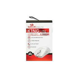 Безжична Bluetooth и кабелна геймърска мишка Redragon K1ng Lite 1K M916W-LIT-1K - бяла