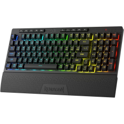 Кабелна и безжична Bluetooth механична геймърска клавиатура Redragon Shiva Pro K515RGB-PRO с RGB осветление - черна