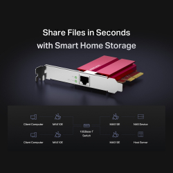 10 Gigabit PCle мрежов адаптер Mercusys MA510E