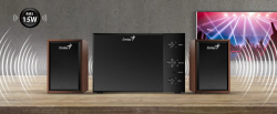Genius тонколони Speakers 2.1 - SW-2.1 350 - 15W RMS, Black