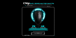 VXE професионална геймърска мишка Wireless Gaming Mouse Dragonfly R1 Pro Max 1K (4K compatible) - Kailh White Blade Switches, Black