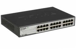 D-Link 24-Port 10/100/1000Mbps Copper Gigabit Ethernet Switch, rack mountable                          