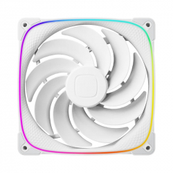 Geometric Future Комплект вентилатори Fan Pack 3-in-1 140 mm, Reversed - Squama 2503RW-14 White