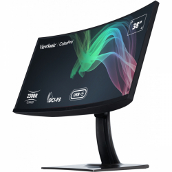 Монитор ViewSonic VP3881a 37.5 inch, IPS, WQHD+, 3840x1600, 21:9, 5ms, 300 cd/m2, Curved, 2300R, 94% DCI-P3, 100% sRGB, REC709, 2xHDMI2.0, DisplayPort, USB-C, 2xUSB 3.2, LAN, Speakers, Height Adjust, Swivel, Tilt, Hardware Calibration, Black