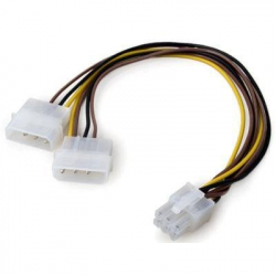 VCom Адаптер Adapter 2xMolex to 6pin PCI-E VGA - CE313-0.15m                          