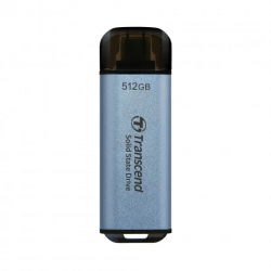 Transcend 512GB, USB External SSD, ESD300C, USB 10Gbps, Type C, Sky Blue