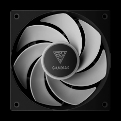 Gamdias Комплект вентилатори Fan Pack 3-in-1 3x120mm - NOTUS M1-1203 ARGB, Swappable Fan Blades (Reverse Fan Blades Included), A-RGB