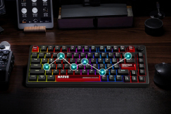 Marvo геймърска механична клавиатура Gaming Mechanical Keyboard Arma 67 KG935 - 1K, TNT Peach Switches [Linear], (English US)