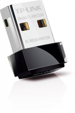 Нано адаптер TP LINK TL-WN725N, USB, Realtek, 2.4Ghz, 802.11n/g/b                          
