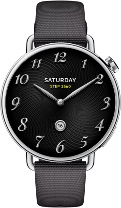 Смартчасовник Смарт часовник Watch S4 41mm с флуороеластомерна каишка (черен), Xiaomi