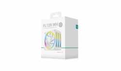 DeepCool Комплект вентилатори Fan Pack 3-in-1 3x120mm - FL12R White, Reverse, Addressable RGB