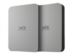 LACIE Mobile Drive HDD USB-C 1TB 2.5inch Moon Silver with USB-C cable