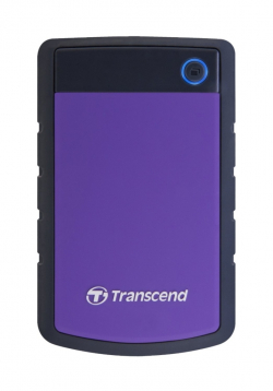 Transcend 1TB, 2.5" Portable HDD, StoreJet H3, Purple, Anti-shock