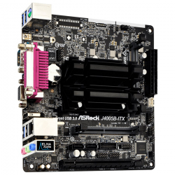 Intel Dual-Core Processor J4005, 2xDDR4 SO-DIMM, 1 PCIe 2.0 x16, D-Sub, HDMI, 2 SATA3 , 5 USB 3.1 1 x COM, 1 x LPT, Mini-ITX