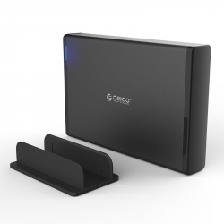 Orico кутия за диск Storage - Case - 3.5 inch Vertical, USB3.0, Power adapter, UASP, black - 7688U3-BK