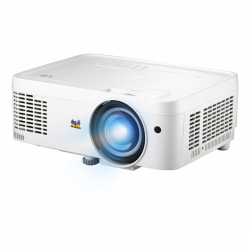 Проектор ViewSonic LSD300W-ST, Short Throw LED education projector, DLP, WXGA 1280x800, 3300AL, Throw ratio 0.49, Throw distance 0.63-1.58m, Fixed optical zoom, HDMI, RS232, LAN, Computer in, Audio in, Monitor out, Audio out, Speaker, 360° projection, Keystone, White