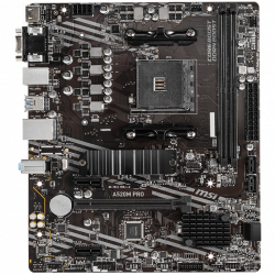 MSI Main Board Desktop A520M PRO (AM4, 2xDDR4, 1xPCI-E X16, 2xPCI-E X1, 4xSATA3, 1xM.2, RAID, 6xUSB3.2 Gen1, 6xUSB2.0, DP, VGA, HDMI, Audio, GLAN) mATX Retail