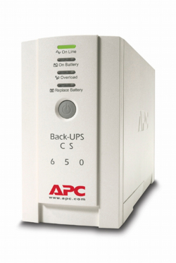 APC Back-UPS CS 650VA, USB or serial connectivity                          