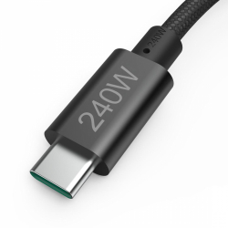 Кабел за зареждане Hama, USB-C - USB-C, 240 W, USB 3.2 Gen1, 201702