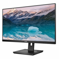 Монитор Philips 242S9JML/00, 23.8" VA LCD Panel, 1920x1080, 16:9, 4ms, 75Hz, 300cd/m2, 3000:1, 50000000:1, Smart Image, Flicker-free, Low Blue, VGA, DVI-D, HDMI, HDCP, DisplayPort, USB 3.2, Speakers, HAS, Swivel, Tilt, Pivot, VESA, Black