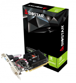 Видео карта BIOSTAR GeForce GT 610, 2GB, SDDR3, 64 bit, DVI-I, D-Sub, HDMI                          