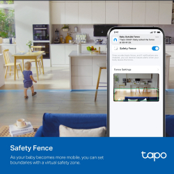 Интелигентна бебефон камера с двойна леща TP-Link Tapo C840