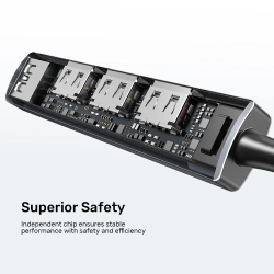 Unitek хъб USB3.0/2.0 HUB 4 port - USB-C input - H1208B