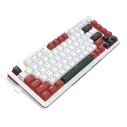 Геймърска механична клавиатура Redragon Stormhunter K721WRB-RGB с RGB осветление - бяла