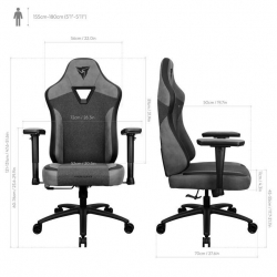 Геймърски стол ThunderX3 EAZE Loft - Черен                          
