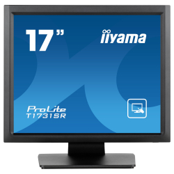 Монитор IIYAMA T1731SR-B1S, 17", Touch monitor, Serial resistive technology, TN Panel, 5:4, SVGA 1280 x 1024, 250cd/m2, 1000:1, 5ms, IP54 Front, OSD key lock, VGA, HDMI, DisplayPort, Speakers, Tilt, VESA 100, Black