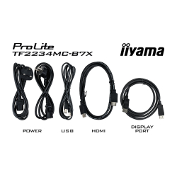 Тъч Монитор IIYAMA TF2234MC-B7X 21.5 inch Open Frame, 10-point Multi-Touch Projective Capacitive, IPS LED, 1920x1080, 305cd/m2, 8ms, HDMI, VGA, DisplayPort