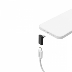 HAMA Адаптер 90°C USB-C, USB 3.2 Gen2, 10 Gbit/s, 5 A, 240 W, комплект от 2