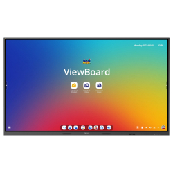 Дисплей ViewSonic IFP110, 110" TFT DLED panel, AG, 16:9, UHD 3840x2160, 400cd/m2, 1200:1, 8ms, Ultra Fine Touch, Android 13, Octa-Core CPU, 8GB, 128GB, VGA, 3x HDMI, DP, RS232, LAN, 3x USB-C, 5x USB, HDMI Out, SPDIF, Speakers, OPS and WiFi slots, 8 -array Microphone, VESA 1000x800, Black