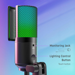 Настолен микрофон FIFINE K669 PRO2 RGB - Black