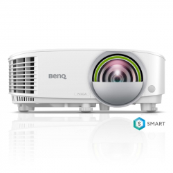BenQ EW800ST, Short Throw, Wireless Android-based Smart Projector, DLP, WXGA (1280x800), 16:10, 3300 Lumens, 20000:1, Speaker 2W, USB Reader for PC-Less Presentations, Built-in Firefox, LAN, BT 4.0, Dual Band WiFi, 3D, Lamp 200W, up to 15000 hrs, White