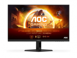 Монитор AOC 27G4XE, 27" IPS WLED, 1920x1080@@180Hz, 1ms GtG, 0.5ms MPRT, 300cd m/2, 1000:1, 80M:1 DCR, Adaptive Sync, FlickerFree, Low Blue Mode, 2Wx2, Tilt, 2xHDMI, DP