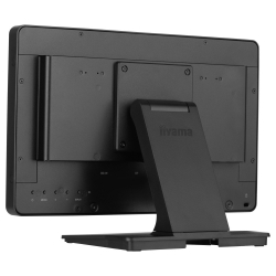 Монитор IIYAMA T1633MSC-B1, 15.6", IPS panel, Edge to edge glass, FHD 1920x1080, 16:9, 450cd/m2, 1000:1, 5ms, 10-pts PCAP touch, HDMI, DisplayPort, 2x USB, Speakers, IP54 front, Tilt, VESA 100, Black