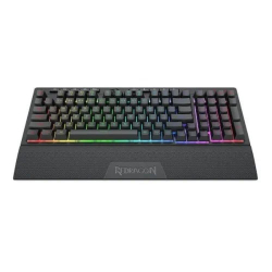 Кабелна и безжична Bluetooth механична геймърска клавиатура Redragon Shiva Pro K515RGB-PRO с RGB осветление - черна