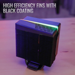 AeroCool охладител CPU Cooler - Cylon 4F BLACK aRGB PWM - ACTC-CL30420.01