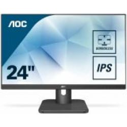 Монитор AOC 24E1Q, 23.8" WLED IPS, 1920x1080@@60Hz, 5ms GtG, 250cd/m2, 1000:1, DCR 20m:1, FlickerFree, Low Blue Light, 2Wx2, Tilt, D-SUB, HDMI, DP
