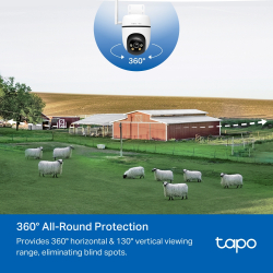 Външна охранителна камера TP-Link Tapo C501GW 4G LTE панорамна