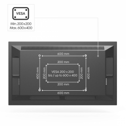 HAMA Мобилна стойка за TV Trolley , до / 75", 220874