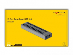 USB хъб Delock, 13 x USB-A, DELOCK-63738