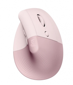 LOGITECH Lift Bluetooth Vertical Ergonomic Mouse - ROSE/DARK ROSE