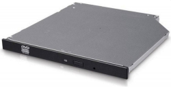 Hitachi-LG GUD1N Slim Internal 9.5mm DVD-RW, Super Multi, Double Layer, M-Disk Support, Black                          