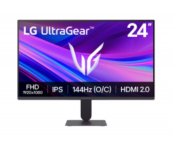 Монитор LG 24G411A-B, UltraGear 23.8" IPS, AG, 1ms MBR, 144Hz, 5ms GtG, 1500:1, 250cd/m2, Full HD 1920x1080, sRGB 99%, HDR10, NVIDIA G-SYNC, AMD FreeSync, HDMI, DisplayPort, LG Switch, Headphone Out, VRR, Reader mode Tilt, Black Монитор LG 24G411A-B, UltraGear 23.8" IPS, AG, 1ms MBR, 144Hz, 5ms GtG, 1500:1, 250cd/m2, Full HD 1920x1080, sRGB 99%, HDR10, NVIDIA G-SYNC, AMD FreeSync, HDMI, DisplayPort, LG Switch, Headphone Out, VRR, Reader mode Tilt, Black